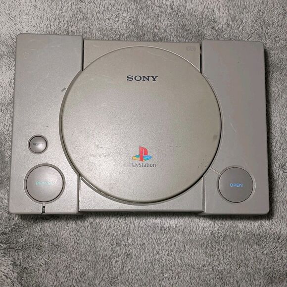 Sony PlayStation 1 PS1 SCPH-3000 Video Game Console Powers On For Parts - Picture 2 of 16